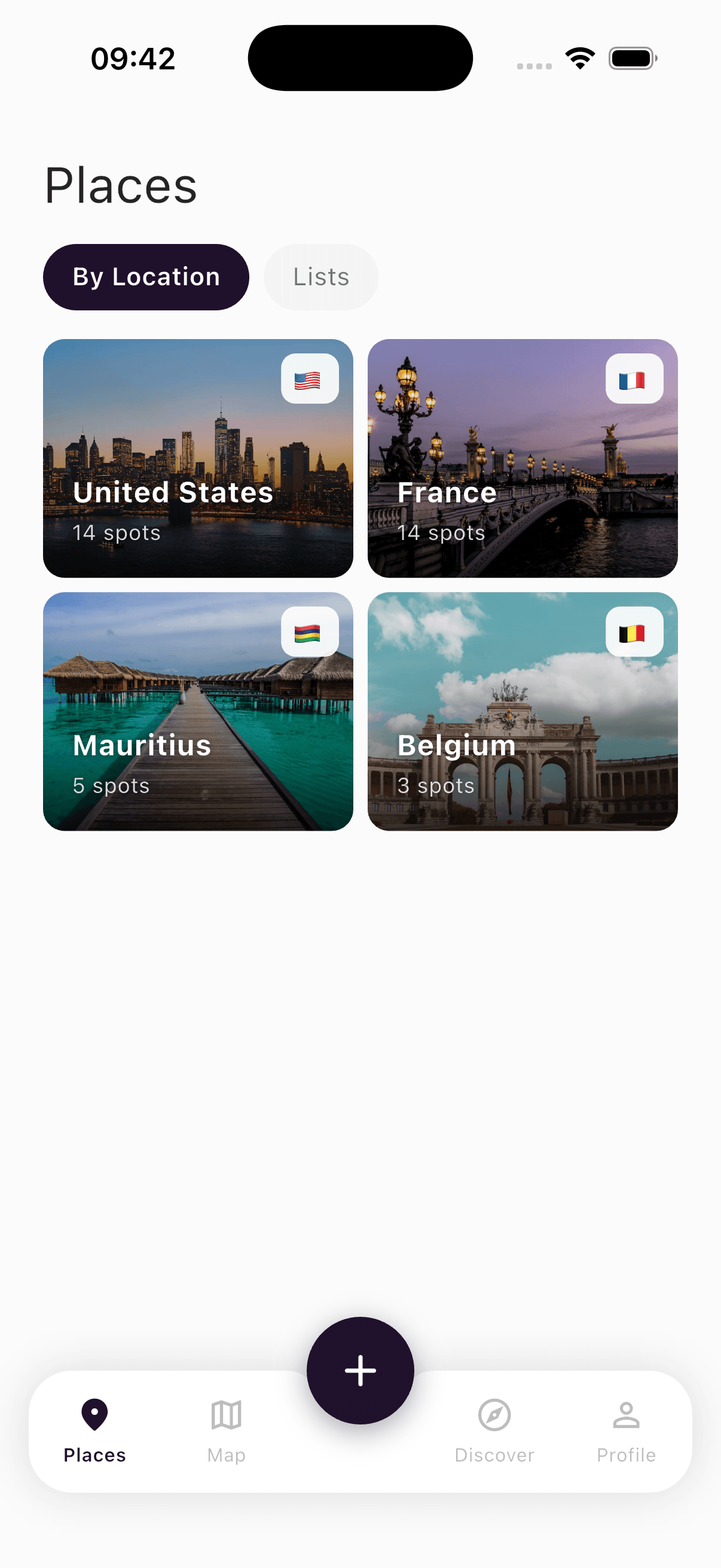 AskAlfred — your saved places organized by country